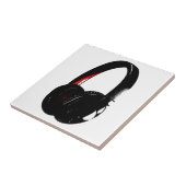 Hoofdtelefoon Pop Art Head Phone Tegeltje (Zijkant)