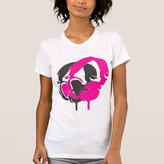 hoofdtelefoon t-shirt (Voorkant)