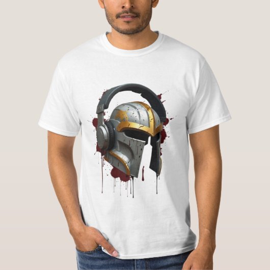 Hoofdtelefoon T-shirt (Voorkant)