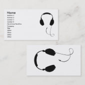 Hoofdtelefoon Visitekaartje (Voorkant / Achterkant)