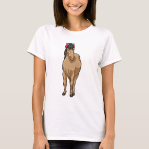 Hoofdtelefoon voor paardenmuziek t-shirt