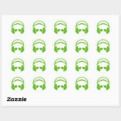 Hoofdtelefoon & zonnebril Sticker (Vel)