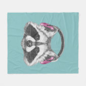 Hoofdtelefooncel Fleece Deken (Voorkant (Horizontaal))