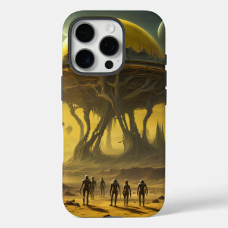 Hoofdtelefoonhoes Alien Gele Planeet iPhone 16 Pro Hoesje