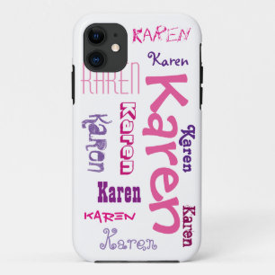 Hoofdtelefoonhoesje met je naam iPhone 11 hoesje