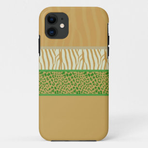 Hoofdtelefoonhoesje voor iPhone 5 met bontpatroon 11 Hoesje