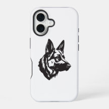 Hoofdtelefoonhoesje voor iPhone met Duitse Herders