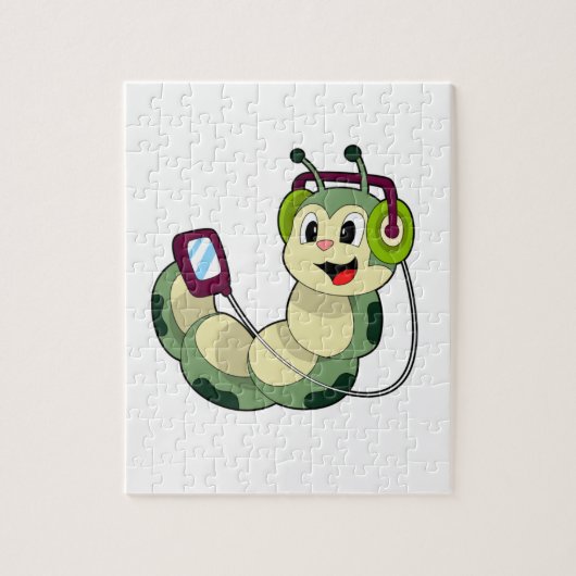 Hoofdtelefoonmuziek van de derde pijler legpuzzel (Verticaal)
