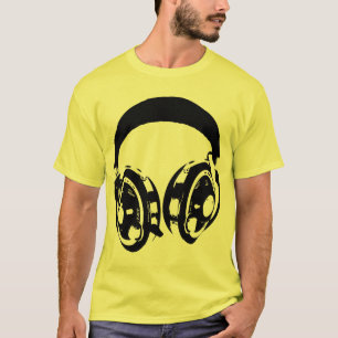 hoofdtelefoons t-shirt