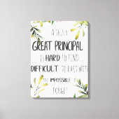 Hoofdvordering Cadeaubon Belangrijkste Kantoor dec Canvas Afdruk (Voorkant)