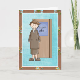 Hoofdwaardering van de Cute Vrouw School Bedankkaart