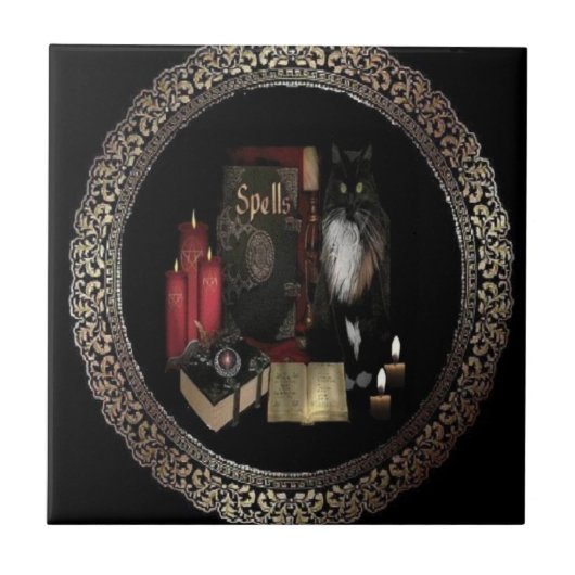 Hoofdzaak van de Wiccan Trade Tile Tegeltje (Voorkant)