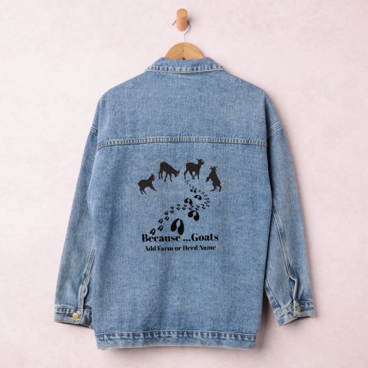 HoofPrints et bébé chèvres Denim Jacket (Hangar)