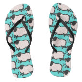 Hoog 2 varkensjaar 2019 Kies Kleurenvrouw FF Teenslippers (Voetbed)