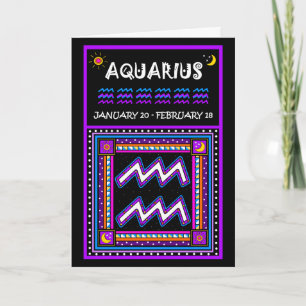HOOG BIRTHDAY AQUARIUS! KAART