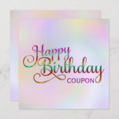 HOOG BIRTHDAY - tekstontwerp + uw eigen ideeën (Voorkant / Achterkant)