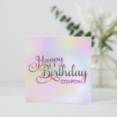 HOOG BIRTHDAY - tekstontwerp + uw eigen ideeën (Staand voorkant)