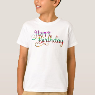 HOOG BIRTHDAY - tekstontwerp + uw eigen ideeën T-shirt