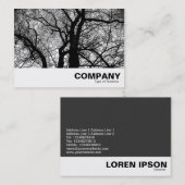 Hoog contrast bomen visitekaartje (Voorkant / Achterkant)