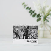Hoog contrast bomen visitekaartje (Staand voorkant)