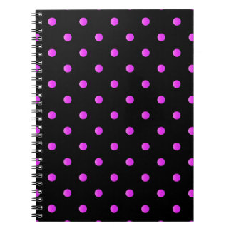 Hoog Contrast Stippenpatroon - Roze Notitieboek