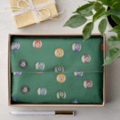 Hoog en laag Biljart Pool Tafel Zwembad Haai Tissuepapier (Geschenk)