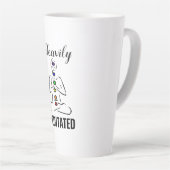Hoog geMediteerde Chakra Meditation Latte Mok (Rechterhoek)
