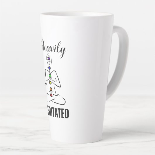 Hoog geMediteerde Chakra Meditation Latte Mok (Rechterhoek)