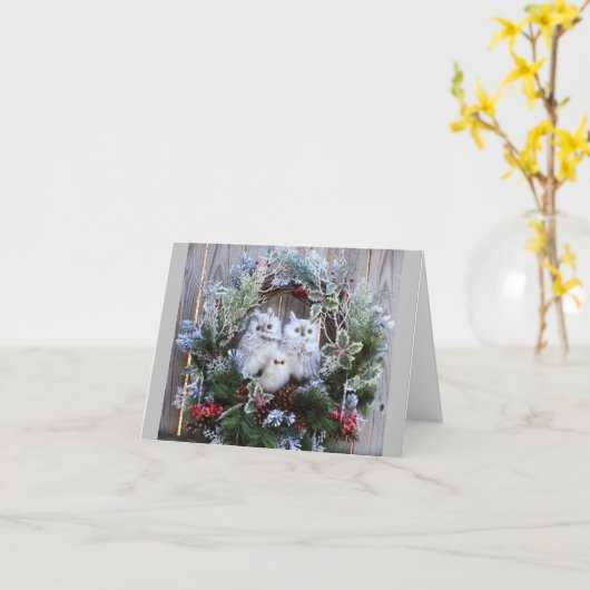 **HOOG HOLIDAY** ZEGT DAT DIT PAAR MOOIE OWLS KAART (Gele Bloem)