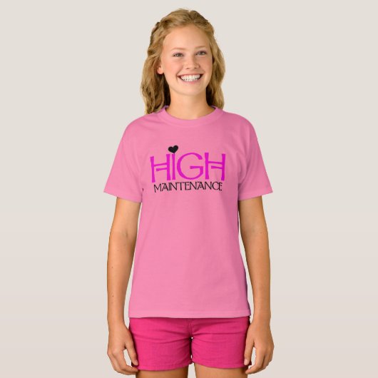 Hoog onderhoud t-shirt (Voorkant volledig)