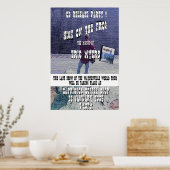 Hoog op de kikker poster (Keuken)