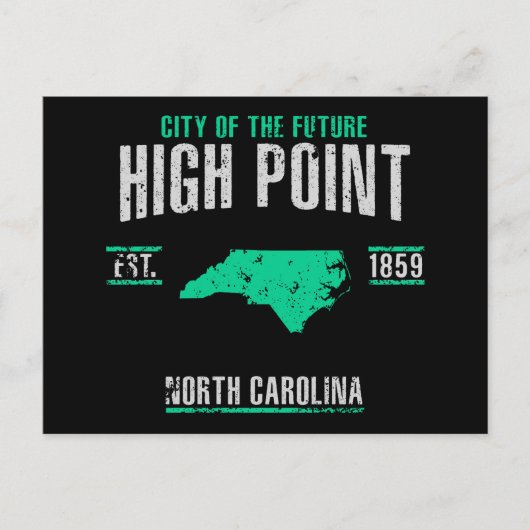 Hoog punt briefkaart (Voorkant)