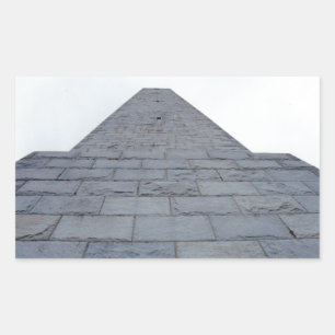 Hoog punt rechthoekige sticker