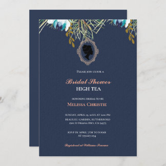 hoog theetuinfeest, mooie zachte pastel kaart