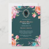 hoog theetuinfeest, mooie zachte pastel kaart (Voorkant)