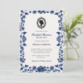 hoog theetuinfeest, mooie zachte pastel  kaart (Staand voorkant)