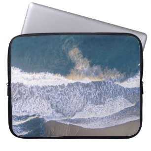 HOOGANGSFOTOGRAFIE VAN BEACH SHORE LAPTOP SLEEVE