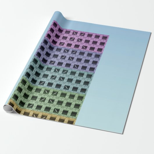 Hoogbouw Cadeaupapier (Uitgerold)