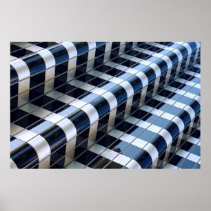 Hoogbouw zwart en grijs poster