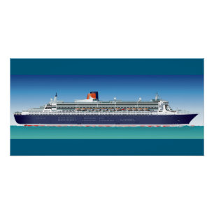 Hoogdetailed cruiseschip perfect poster