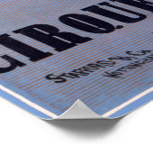  hoogduikballon Franse Circus Poster (Hoek)