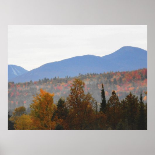Hooggebergte in het herfst van Peaks Adirondacks Poster (Voorkant)