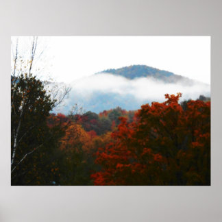 Hooggebergte in het herfst van Peaks Adirondacks Poster