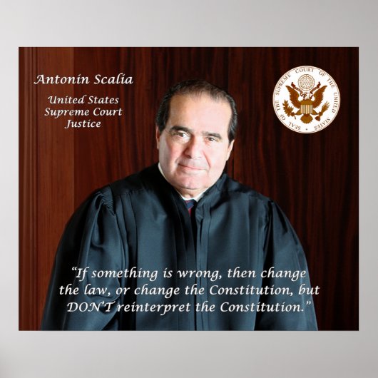 Hooggerechtshof Antonin Scalia Poster (Voorkant)