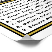 Hooggerechtshof Fun US History Poem Poster (Hoek)