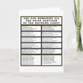 Hooggerechtshof Funny Poetry Birthday Kaart (Voorkant)