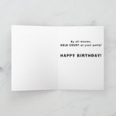 Hooggerechtshof Funny Poetry Birthday Kaart (Binnen)