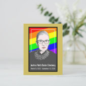 Hooggerechtshof Ruth Bader Ginsburg Briefkaart (Staand voorkant)