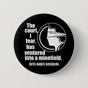 Hooggerechtshof Ruth Bader Ginsburg Pro Choice Quo Ronde Button 5,7 Cm