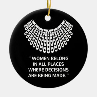 Hooggerechtshof RUTH BADER GINSBURG Rbg Keramisch Ornament
